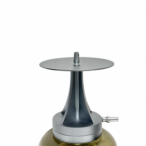 Ensemble de salon décoratif rond en aluminium de 36 cm avec design LED en forme de forteresse, chambre en verre, télécommande à un seul tuyau, moderne, vente en gros - Product Image 5