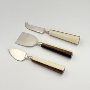 Unique Modern Look Design Cheese <b>Tool</b> <b>Cutter</b> With <b>Wooden</b> & Resin Handle Stainless Steel Cheese Set Lowest Price in India - Product Image 4