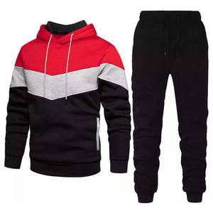 ชุดวอร์มมีซิปสำหรับผู้ชายเสื้อฮู้ดขนแกะกางเกงวิ่งจ๊อกกิ้งเข้ายิม - Product Image 3