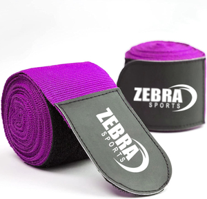 Envolturas de mano profesionales semielásticas con logotipo personalizado con cierre de gancho y bucle para boxeo Kickboxing Muay Thai MMA para hombres y mujeres - Product Image 2