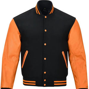 Chaquetas universitarias de alta calidad para hombre, cuello levantado, su propio diseño, ropa de invierno, mangas completas, venta al por mayor, chaquetas universitarias para hombre - Product Image 1