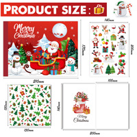 Kit de Journal Créatif de Noël en Gros pour Enfants : Carnet, Autocollants et Pinceaux – Coffret Cadeau Promotionnel