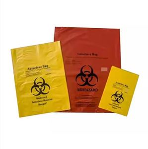 ถุงขยะพลาสติกสีแดงเหลืองปรับแต่งได้สำหรับโรงพยาบาลและคลินิก - Product Image 1