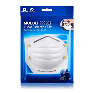 MOLDEX 999302 Visor Protection Film for 9000 Series <b>Masks</b> <b>Eye</b> Accessories Pack Size 15 - Product Image 3