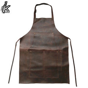 Venta al por mayor de alta resistencia de cuero genuino Barra DE TRABAJO BBQ Delantales de soldadura de tela duradera para hombres y mujeres - Product Image 3