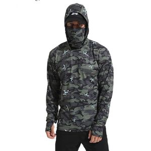 Ropa de Pesca Transpirable de Secado Rápido con Protección Solar UPF 50, Estampada, de Spandex y Poliéster - Product Image 1