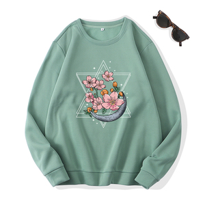 Logotipo personalizado impreso ropa elegante Venta caliente mujeres sudadera nuevo estilo impreso Mejor Algodón mujeres sudadera OEM suministro - Product Image 5