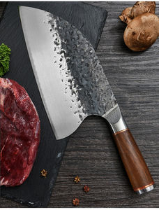 Mejor calidad hecho a mano 8 pulgadas forjado Acero inoxidable serbio cocina Chef Chop carne Cleaver Metal personalizado ODM OEM al por mayor - Product Image 4