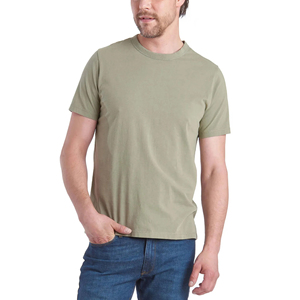 T-shirt 100% coton de haute qualité pour hommes, coupe confortable et ample avec logo personnalisé sérigraphié, couleur unie, design vierge - Product Image 4