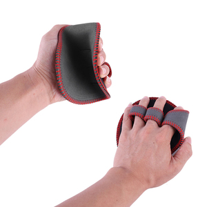 Rabixo Sports - Guantes de Gimnasio Antideslizantes para Levantamiento de Pesas, con Almohadilla Protectora para la Palma y Soporte para Muñeca, Agarre de Goma Natural - Product Image 2