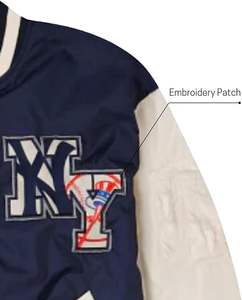 Fabricant de vêtements personnalisé 100% veste universitaire en coton et polyester avec boutons pour homme au lycée - Product Image 4