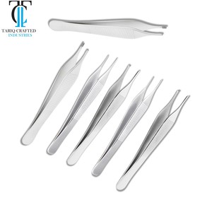 Adson Tissue Forceps 1x2 <b>Teeth</b> German Stainless Steel Surgical Thumb Forceps Reusable Medical Tissue Dissecting Instrument - Product Image 4