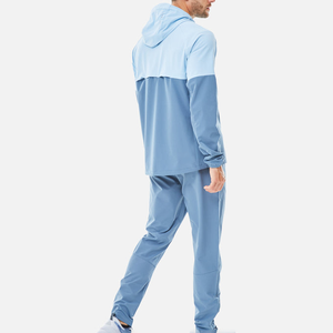 Conjunto de chándal cortavientos de nailon resistente al agua y ligero para correr con cremallera personalizado al por mayor - Product Image 3