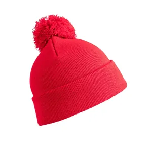 Chapeau en laine à pompon promotionnel pour merchandising personnalisé - Product Image 3