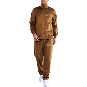 Wholesale Custom Made OEM Training Wear Men Plain Velvet Tracksuit Sweatpants and <b>Jacket</b> Sweat <b>Suit</b> Velour Tracksuit for Men - Product Image 1
