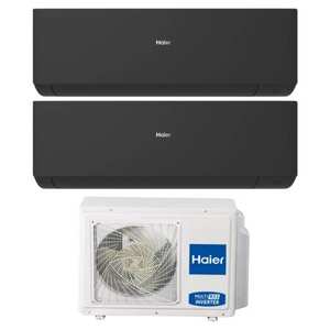 Aire Acondicionado Split Dual Haier Expert Black 12000+12000 BTU Inverter R32 A+++ 3U55S2SR5FA con Wi-Fi, Nueva Generación, Producto A+++ - Product Image 1