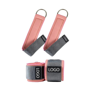 เครื่องป้องกันสายรัดข้อเท้าผ้าฝ้ายไนลอนปรับได้สายรัดข้อเท้านีโอพรีนสำหรับเล่นยิมฟิตเนส - Product Image 1