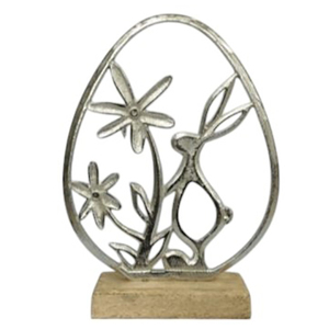 Ornement de table de fleurs en métal d'art de Pâques moderne pour la décoration de maison de salle à manger artisanat de Noël - Product Image 4