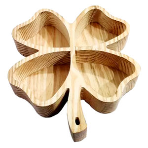 Bandeja con forma de hoja de madera, producto superventas, forma personalizada, estilo de tendencia, bandeja para servir dulces o alimentos para decoración de vajilla - Product Image 1