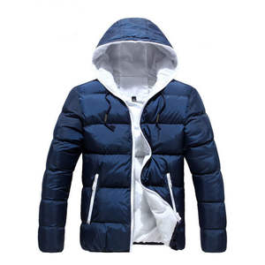 Veste d'hiver personnalisée de haute qualité pour hommes imperméable Polyester bulle matelassé avec capuche long col produit de plein air en gros - Product Image 5