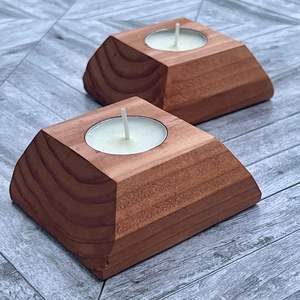 High-quality <b>Wooden</b> Candle <b>Holder</b> with Embossing Printing and Smooth Finish Decorative Candle Stand for Modern Home Interior - Product Image 6