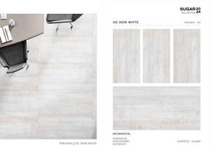 Carreaux de porcelaine mats modernes de luxe 600x1200mm Carreaux de sol muraux intérieurs et extérieurs anti-dérapants classiques Finition polie pour salles de bains - Product Image 3