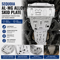 FK Factory Wholesale 8mm Al-Mg Alloy Skid Plate System Sequoia FJ Cruiser Chassis Engine Guard 4x4 Offroad Tuning Model Lifetime