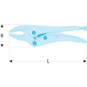 คีมหนีบปากโค้งมาตรฐาน Facom - Product Image 1