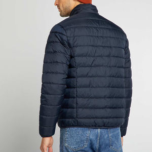 Veste d'hiver rembourrée pour hommes col montant fermeture éclair manteau rembourré en duvet Streetwear pour hommes vestes d'extérieur légères rembourrées en duvet - Product Image 2