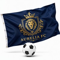 Maßgefertigte Fußball-Team-Wimpel Rechteckige Stadion-Displayfahnen Digitaldruck Polyester Wasserdicht mit UV-Schutz Lebendige Farben