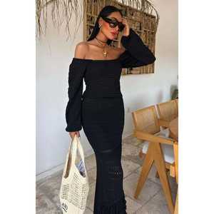 Conjunto de Punto Étnico 10094 con Mangas Tipo Sandía y Característica Transpirable - Product Image 2