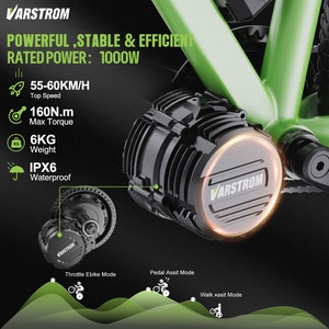 <span class=keywords><strong>Kit</strong></span> de conversion de vélo électrique Varstrom Tongsheng TSDZ16 48V 1000W <span class=keywords><strong>avec</strong></span> <span class=keywords><strong>moteur</strong></span> central, couple maximal de 160 N.m, écran LCD, entrepôt US EU - Product Image 2