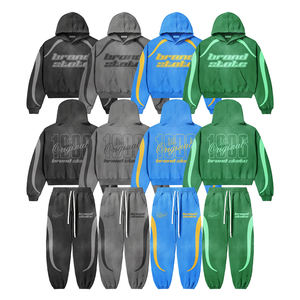 Sportswear's Gym Fitness Tech Fleece <b>Green</b> Color Training Tracksuits <b>Men</b> Two Piece Set Custom Printed Design Jogging <b>Suit</b> <b>Men</b> - Product Image 1