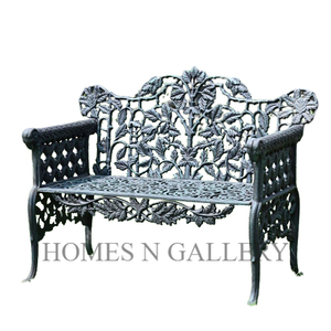 ม้านั่งอลูมิเนียมหล่อจากผู้ผลิตอินเดียตกแต่งลานบ้านโบราณแบบคลาสสิก - Product Image 6