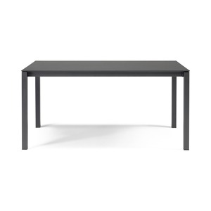 <b>Extendable</b> Dining <b>Table</b> 160 to 210 x 90 cm Compact Laminate Top Steel Square <b>Legs</b> Outdoor Garden Restaurant <b>Table</b> Made in Italy - Product Image 2
