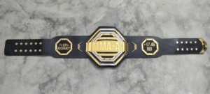 Ceinture de championnat poids lourd de qualité supérieure conçue sur mesure avec bracelet en cuir véritable de 4mm Logo avant durable Arts martiaux pour la lutte - Product Image 2