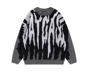 Sweat-shirt à capuche épais 100% coton 300g pour homme Pull à col rond uni avec logo personnalisé Sweatshirts en coton éponge - Product Image 5