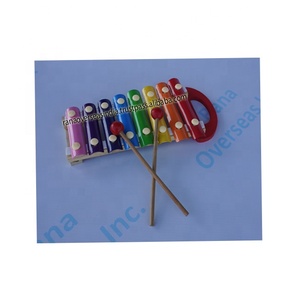 Xylophone en bois moderne et écologique avec 2 maillets – Instrument de musique de percussion éducatif pour bébés et enfants d'âge préscolaire – Forme rectangulaire - Product Image 6