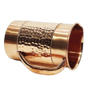 Pichet à eau en métal de cuivre de haute qualité avec conception martelée personnalisable et échantillon de cruche le plus vendu disponible - Product Image 1