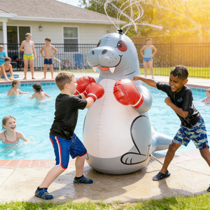 Lion Marino Inflable Gigante con Rociador <span class=keywords><strong>de</strong></span> Agua, Juguete Acuático <span class=keywords><strong>para</strong></span> Jardín con Guantes <span class=keywords><strong>de</strong></span> <span class=keywords><strong>Boxeo</strong></span> y Acción <span class=keywords><strong>de</strong></span> Rociado <span class=keywords><strong>de</strong></span> 360° <span class=keywords><strong>para</strong></span> Niños Mayores <span class=keywords><strong>de</strong></span> 5 Años - Product Image 6