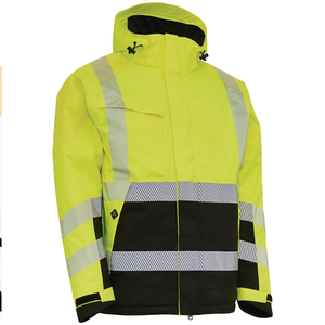 ELKA RAINWEAR VISIBLE XTREME Chaqueta de Invierno de Alta Visibilidad, Impermeable Amarillo/Negro de Alta Visibilidad - Product Image 2