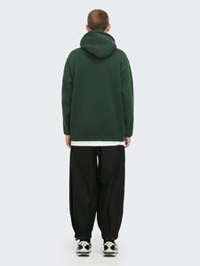 Sudadera con capucha de lana de algodón de gran tamaño de primera calidad para hombres, ropa de calle personalizada, Sudadera con capucha térmica gruesa de invierno - Product Image 3