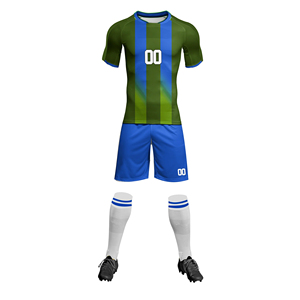 Maillot de football à séchage rapide imprimé personnalisé coupe automatisée ensemble d'uniformes de vêtements de l'équipe pour la technique de sublimation de vêtements de sport de football - Product Image 3