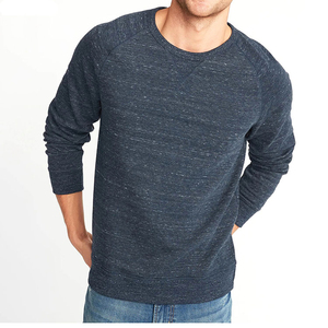 Sweat-shirt décontracté pour homme à manches longues en tissu doux, couleur unie, haute qualité, collection hiver 2026, thermique, col rond, coupe classique - Product Image 1