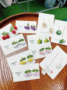 Boucles d'oreilles pendantes au crochet Joia, motif Muguet, cadeau Fête des Mères, bijoux amigurumi faits main - Product Image 6