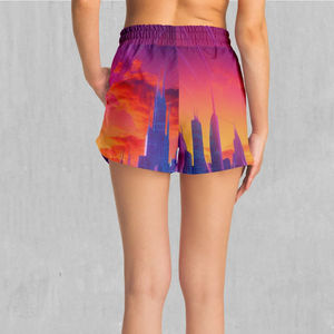Cómodos pantalones cortos de entrenamiento de sublimación para mujer, gran oferta, pantalones cortos transpirables para gimnasio, pantalones cortos de entrenamiento de Fitness con estampado de sublimación - Product Image 4