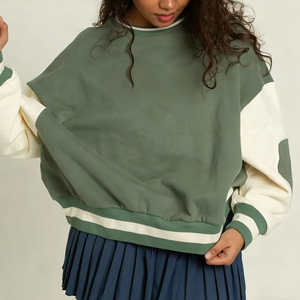 Sudadera de Invierno para Mujer, Tejida, Cortavientos, Informal, Ecológica, Ligera, de Algodón y Elastano, con Logotipo Frontal, Talla Grande - Product Image 2