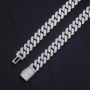 Collar de cadena cubana de Miami para hombre, chapado en oro, plata 925, cadena de moissanita premium, 6 mm, 8 mm, 10 mm, 12 mm, 15 mm - Product Image 2