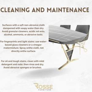 Table de salle à manger moderne européenne de luxe BUGATTI, plateau en marbre assemblé, pieds en acier inoxydable, extensible pour 6 personnes, maison, hôtel, villa - Product Image 3