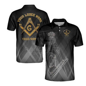 เสื้อโปโลชายแขนสั้นลายปักฟรีเมสัน ชุดยูนิฟอร์มฟรีเมสัน เสื้อโปโลฟรีเมสันลอดจ์ - Product Image 3